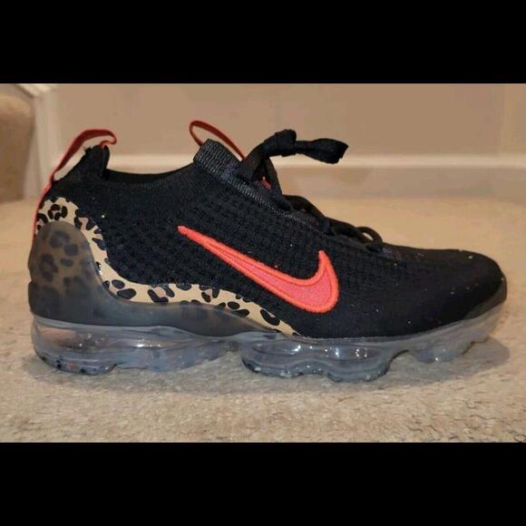 Size 5.5 - Nike Air Vapormax 2021 Flyknit Leopard W - Picture 1 of 6
